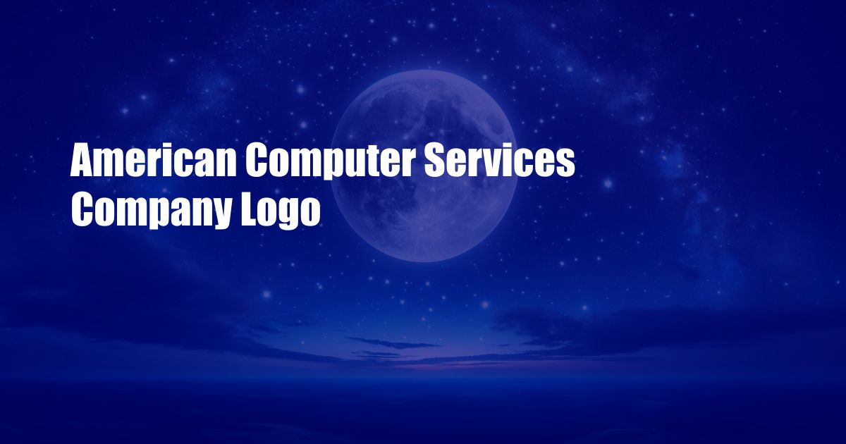 American Computer Services Company Logo