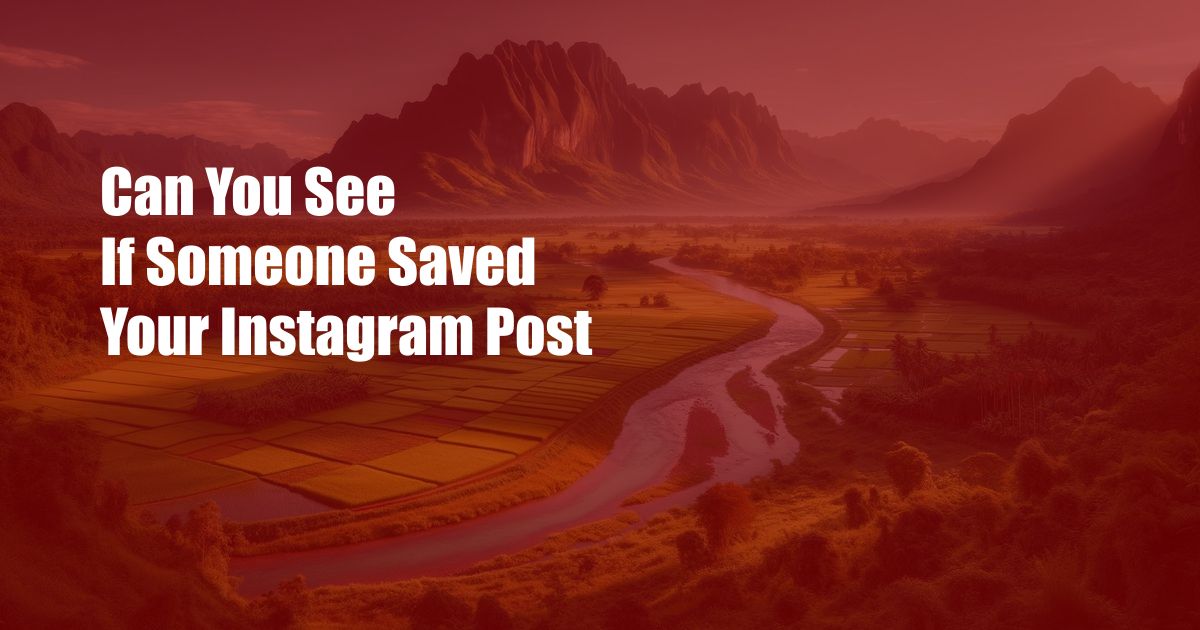 Can You See If Someone Saved Your Instagram Post