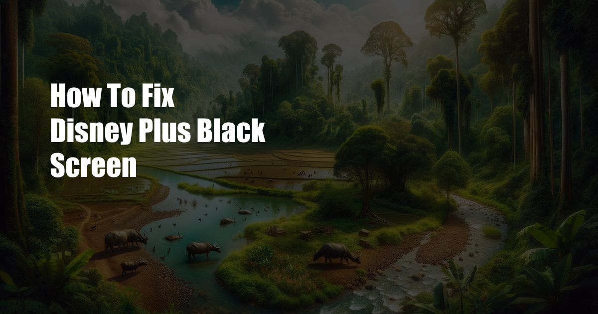 How To Fix Disney Plus Black Screen