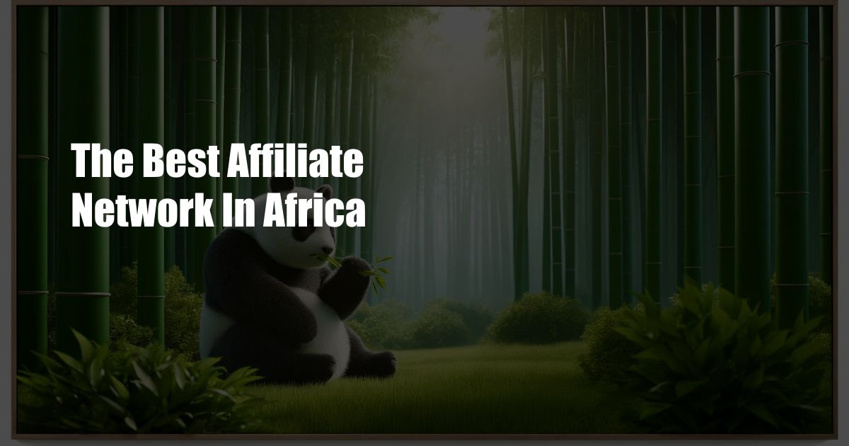 The Best Affiliate Network In Africa